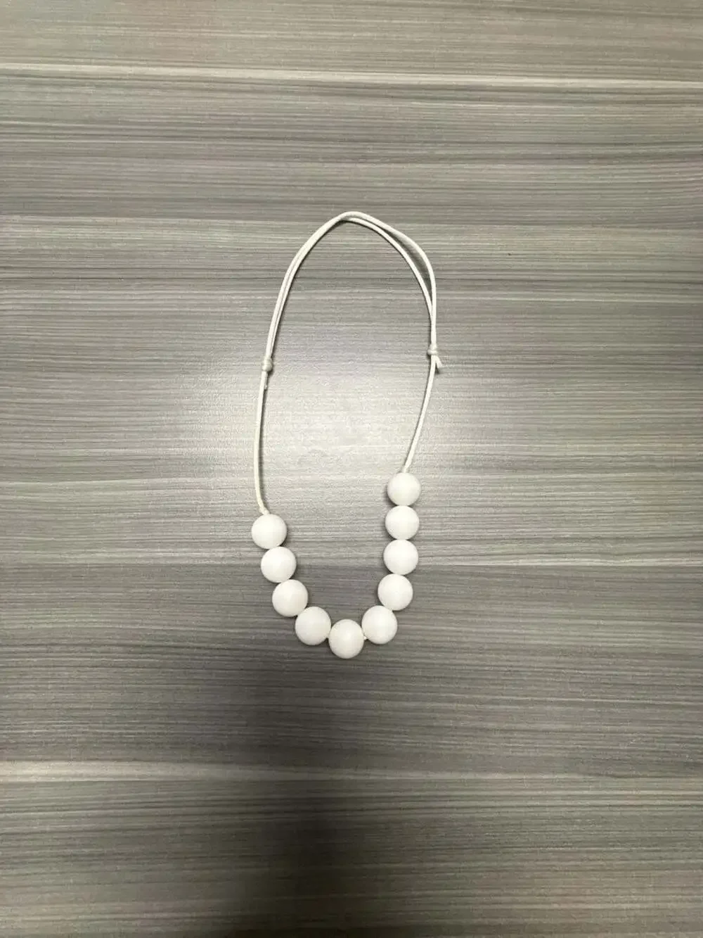 Silicone Teething Statement Necklace with Adjustable Cord